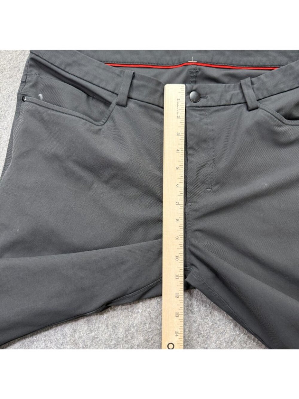 Lululemon ABC 5-Pocket Pants Men 36 x 33 Gray Classic Fit Stretch - Picture 16 of 16